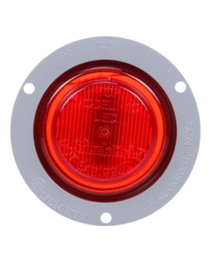 LED, 10 Series, Red Round, 2 Diode, Flange, Marker Clearance Light