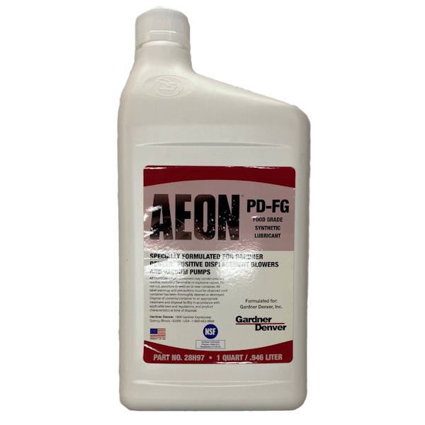AEON PD-FG Synthetic Food Grade Blower Oil, Quart