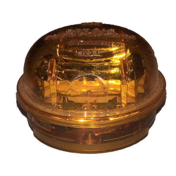 2" LED, Yellow Round, 8 Diode, Marker Clearance Light