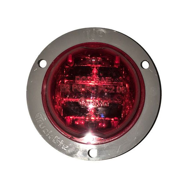 2 IN. RED LED MARKER LIGHT AND FLANGE
