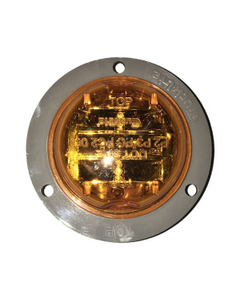 2 IN. YELLOW LED MARKER LIGHT AND FLANGE
