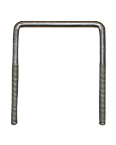 4" Square Stainless Steel U-Bolt, 4-5/8" Leg