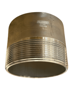 4" Aluminum Nipple Schedule 40 NPT X 3.5" Length