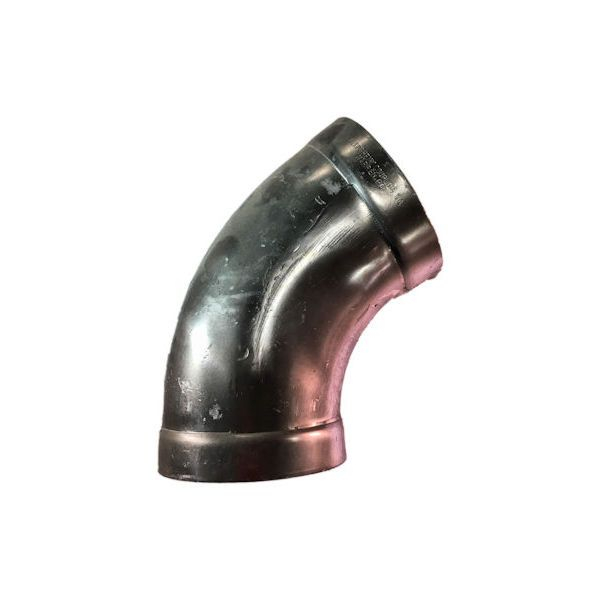 4" Aluminum Long Radius Bend Fitting, 60deg - Belled