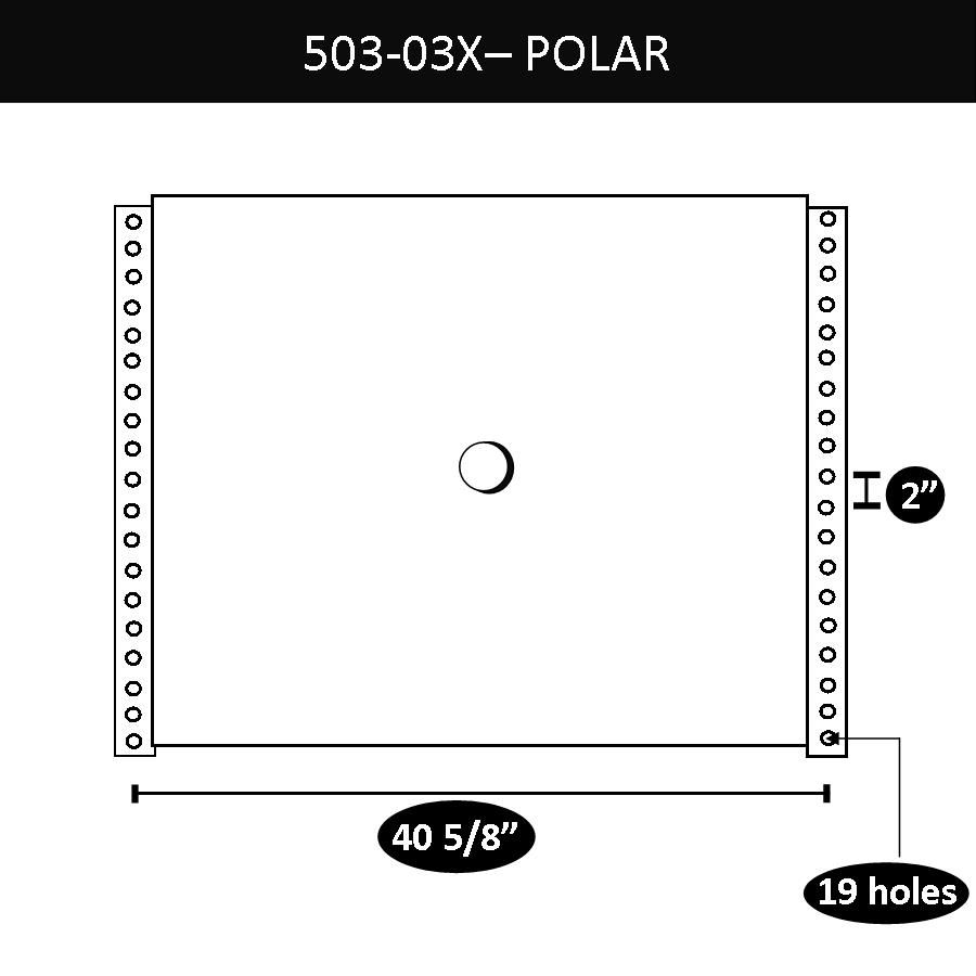 Polar Upper Coupler, 40 5/8" X 2", 19 Bolt Holes