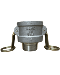 2" Coupler X 1.5" Male Thread, Ductile