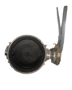 8" Butterfly Valve Aluminum Body, Ductile Disc w/ Handle