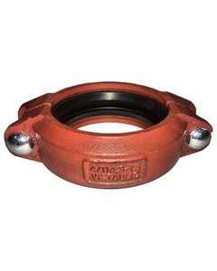 HEAVY DUTY GROOVED COUPLER, 4" IRON BODY, BUNA SEAT