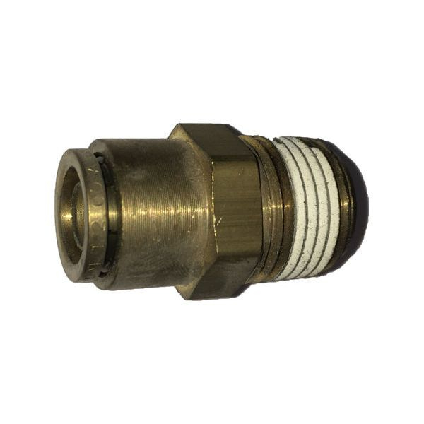 Air Hose Fitting, Push On, Male Connector 3/8 In. X 3/8"