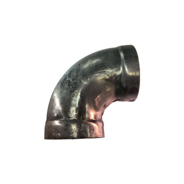 4" 90-Degree Radius Short Belled, Aluminum Elbow