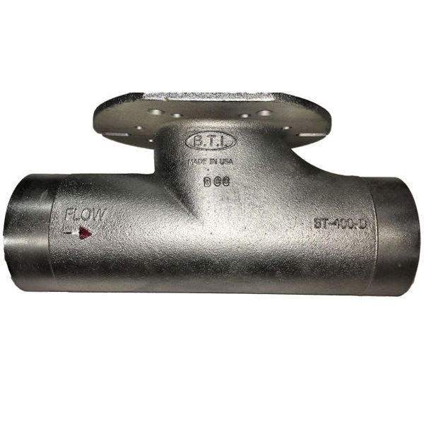 4" BTI Steel Sand Tee, Plain X Plain