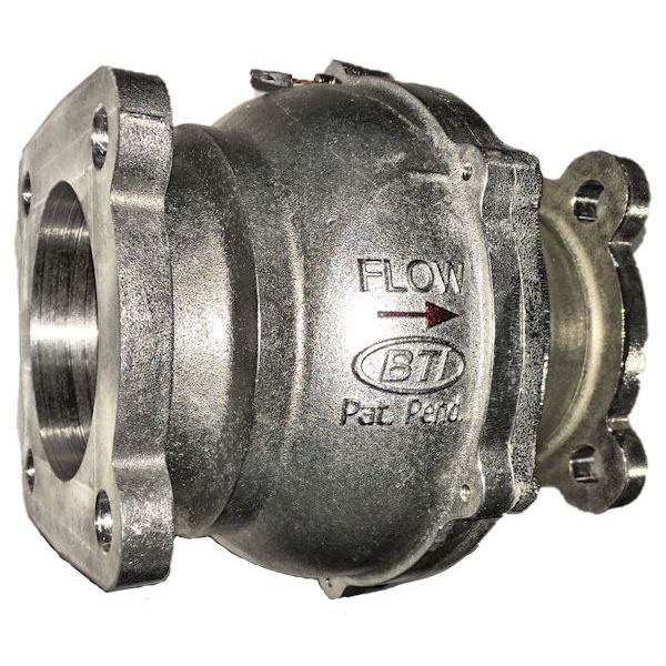 3" BTI Spring Check Valve, Square Flange