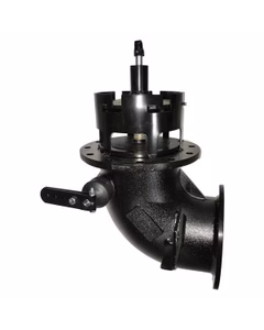6" X 6" Betts Emergency Valve, 90-Degree Cable Operated, E-Coated