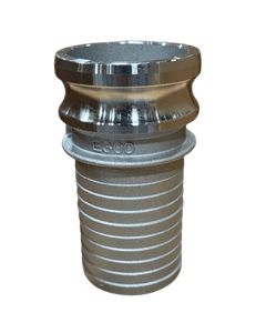 3" Aluminum Male Adapter X Hose Shank