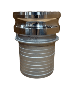 4" Aluminum Male Adapter X Hose Shank