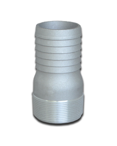 King Combination Nipple, Aluminum, 2" NPT X Hose Shank