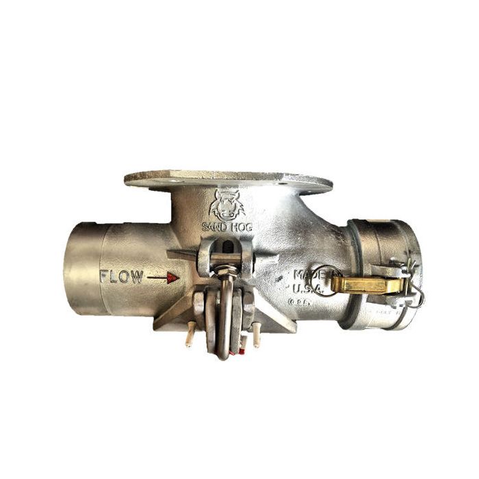 6 In. Bottom Drop Sandhog Tee, Female Coupler