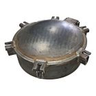 Steel Manhole Lid With 6 In. Collar, 6 In. Wingnuts Included