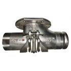 5" BTI Sand Hog Bottom Drop Tee, Plain X Adapter
