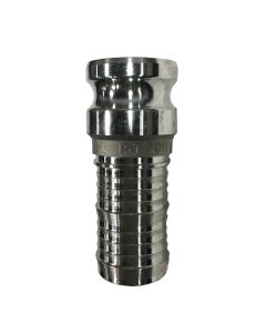 2" Aluminum Male Adapter X Hose Shank