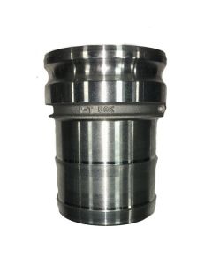 5" Aluminum Male Adapter X Hose Shank, Undersized