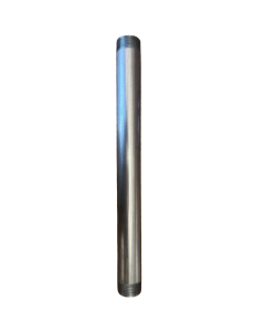 1.5" X 19" Stainless Steel Threaded Nipple