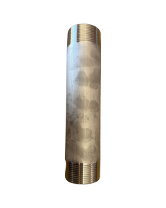 1.5" X 8" Stainless Steel Threaded Nipple