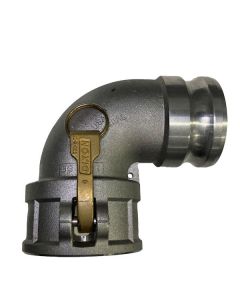 3" Coupler X Adapter, 90-Degree Aluminum