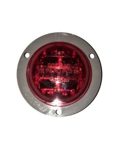 2 In. Red Led Marker Light And Flange