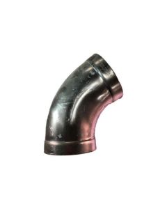 2" Long Radius Al. Pipe Bend, 45 Degrees