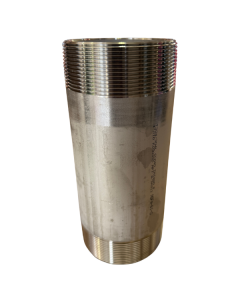 4" Stainless Steel Nipple Schedule 40 NPT X 10" Length