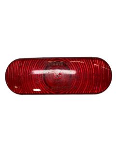 Super 60, Incandescent, Red, Oval, 1 Bulb, Stop/Turn/Tail