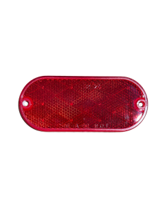 Oval Red Reflect, 2 Screw