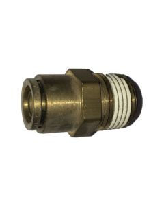 Air Hose Fitting, Push On, Male Connector 3/8 In. X 1/2"