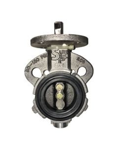 2" Civacon Aluminum Body Butterfly Valve, Ductile Disc