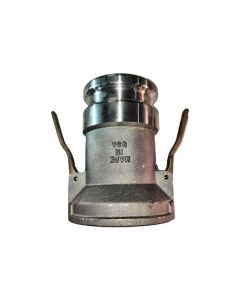 4" Side Seal Adapter X Coupler, Aluminum