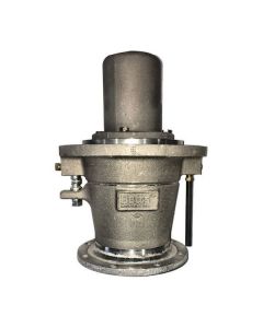 Betts Emergency Valve, 4" X 4", Flanged, Straight, Internal Air Operated, Teflon