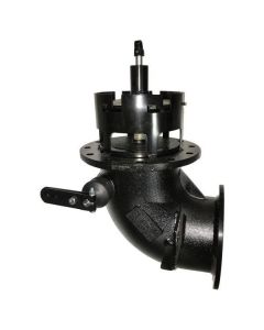 6" X 6" Betts Emergency Valve, 90-Degree Cable Operated, E-Coated