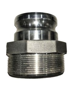 3" Male Adapter X 4" Male NPT, Stainless Steel