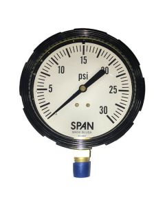 3.5" Span 0-30 PSI Bottom Port Gauge