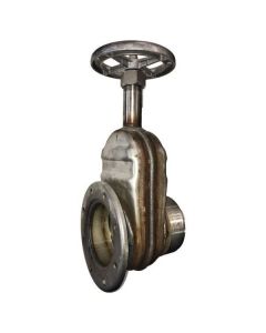 4" Betts Gate Valve, Flange X Thread, Stainless Steel