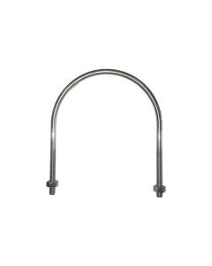 8" X 3/8" Hose Tube U-Bolt Plated