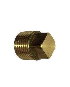 1/2" Brass Square Head Plug