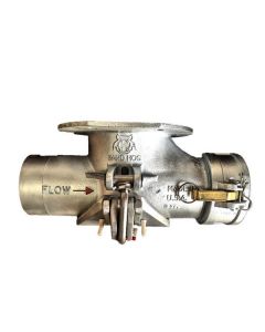 6" Sand Hog Bottom Drop Tee, Plain X Coupler