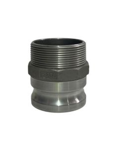 Aluminum, 3" Adapter X Male Thread