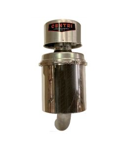 Polished SS Filter Canister, Pressure Only, Bottom Outlet