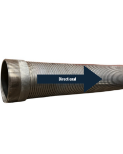 Directional Stainless-Steel Hose, 4" X 110" Male Thread 