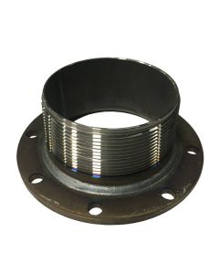 4" TTMA Mild Steel Flange With Male Pipe Thread