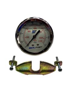 Gauge, 2.5" X 1/4" NPT Back Mount, Stainless Steel Case, 160 PSI