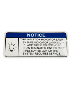 Tire Inflation Indicator Lamp Notice